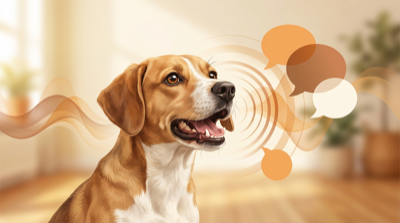 Pies szczekający przy drzwiach gdy właściciel wychodzi z domu