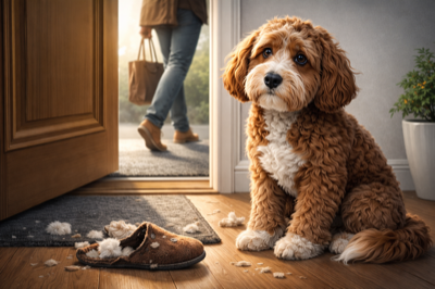 Pies z lękiem separacyjnym