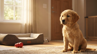 Szczeniak sam w domu — tabela wg wieku